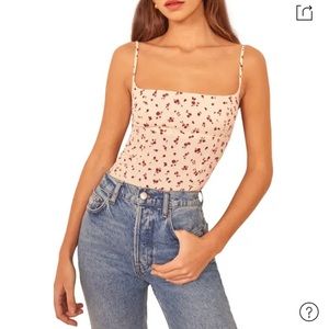 Reformation Grace Top in Penny Floral Size 6